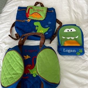 Stephen Joseph, LOGAN Personalized Duffel, Lunch Box & Backpack